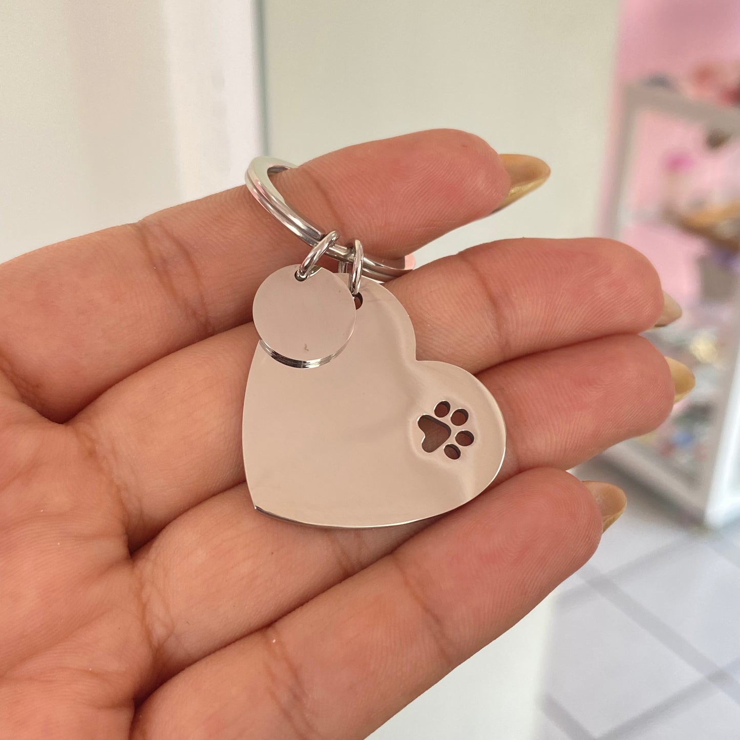 Llavero Corazón Huella