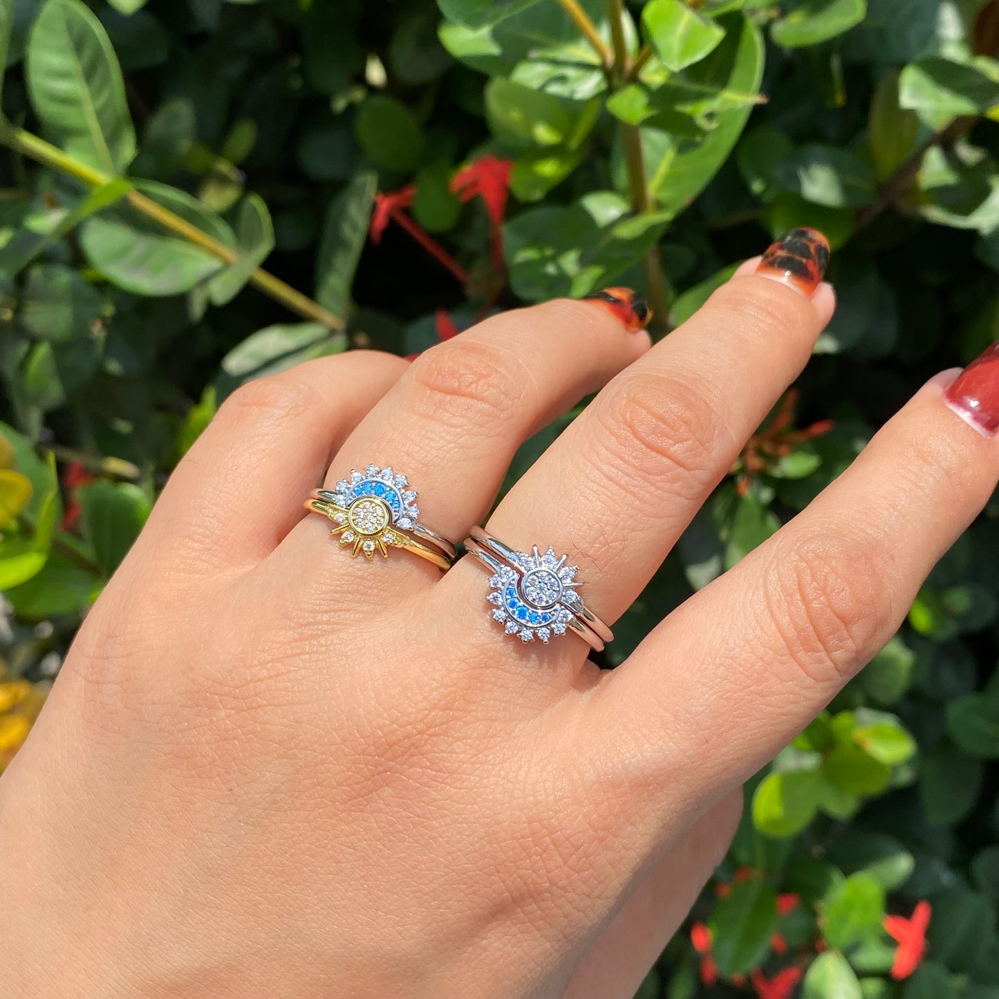 Anillo Sol y Luna Chapa