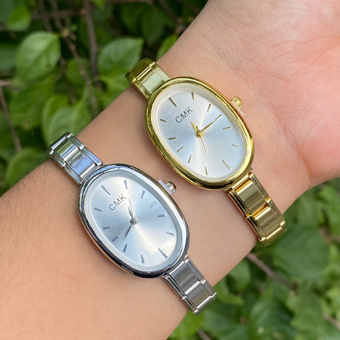 Reloj Ovalado italiano acero