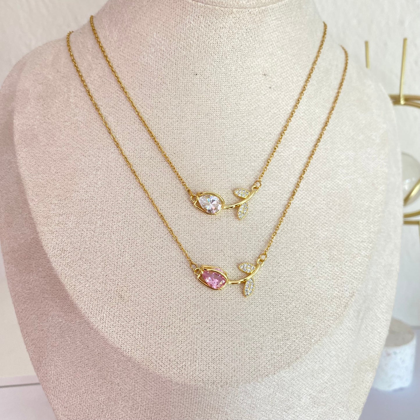 Collar Rosa Acero
