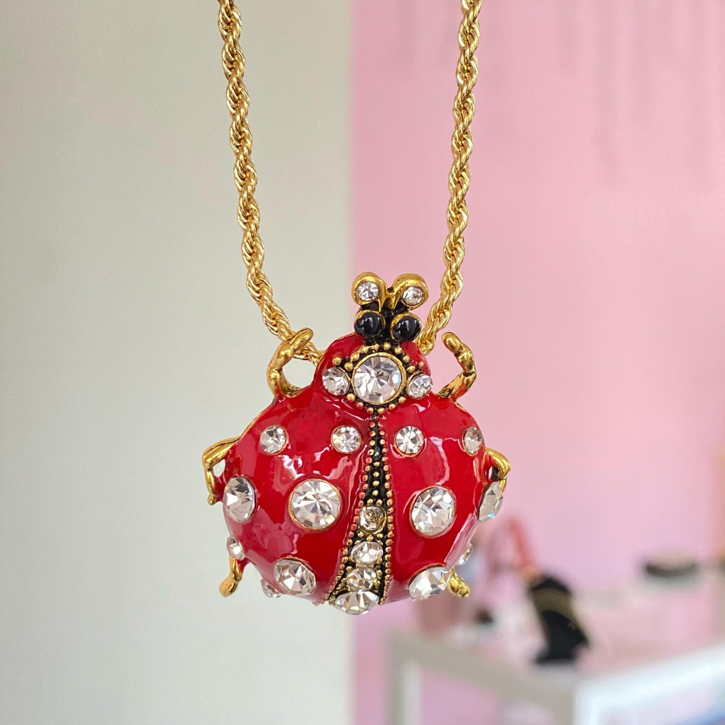 Collar Catarina Torsal Oro Laminado