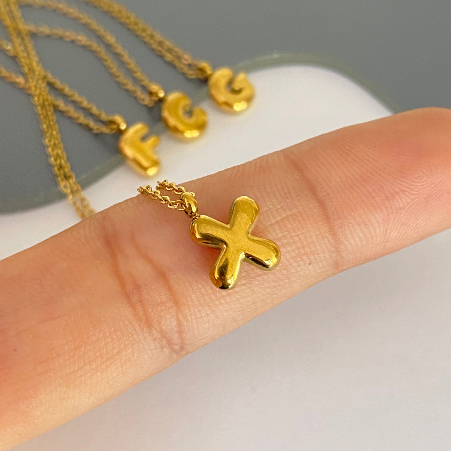 Collar Inicial Mini Acero