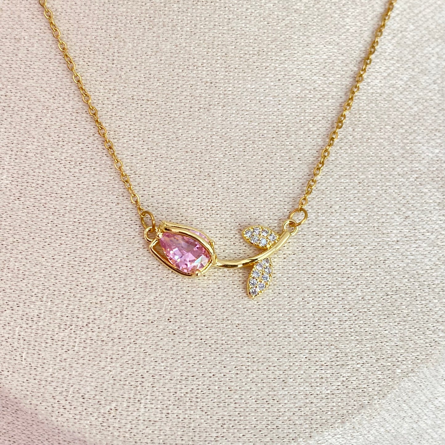 Collar Rosa Acero