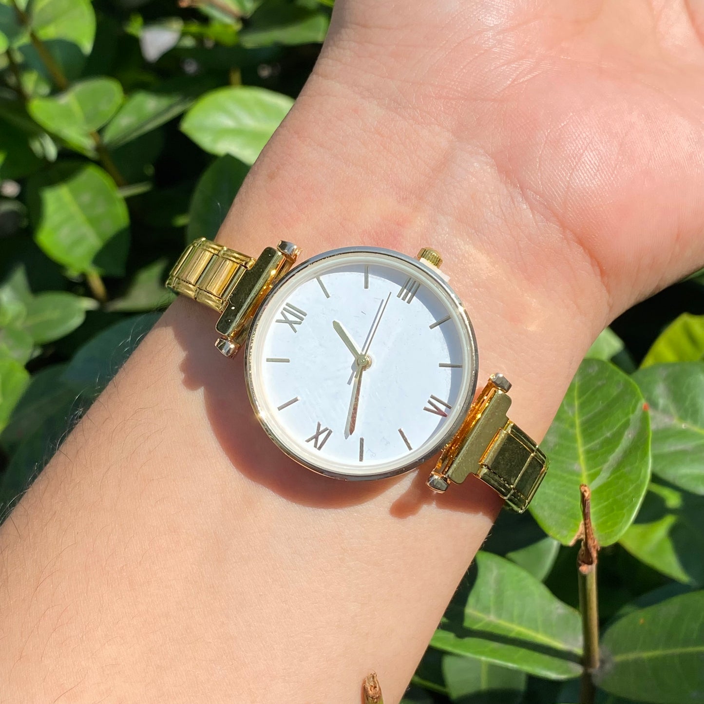 Reloj italiano Redondo Blanco acero