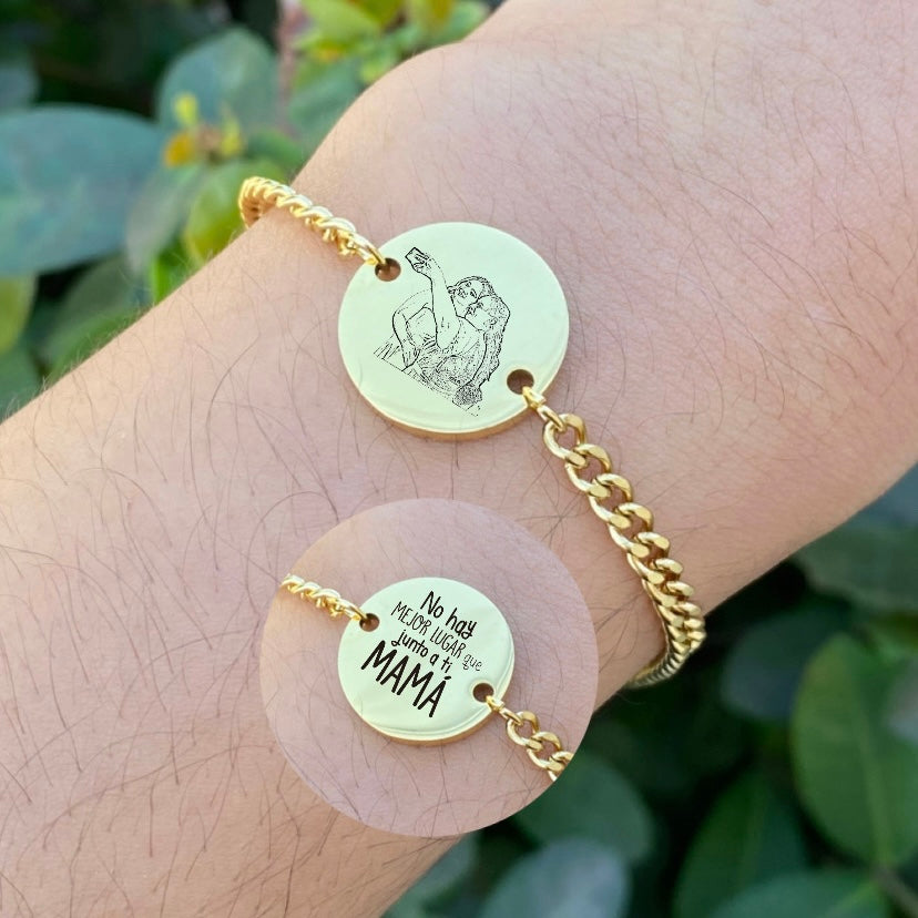 Pulsera Redonda Personalizada edición ¨MAMÁ¨
