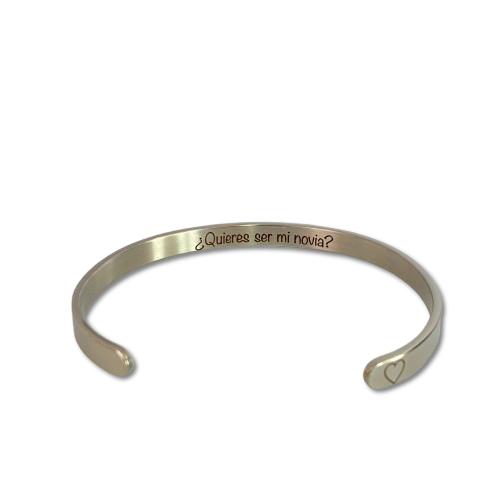 Set de Brazaletes Personalizados para pareja (3 y 6 mm)