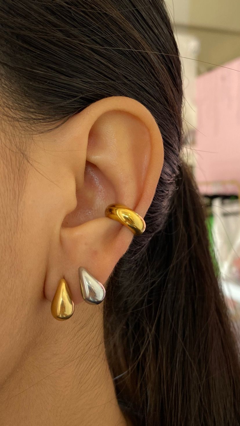 Aretes gota chico acero