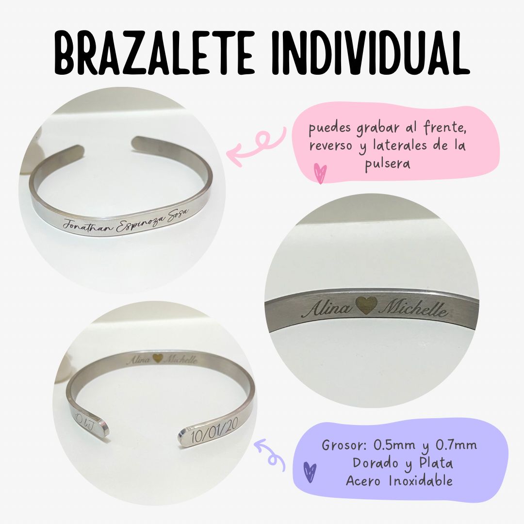 Brazalete Personalizado Individual