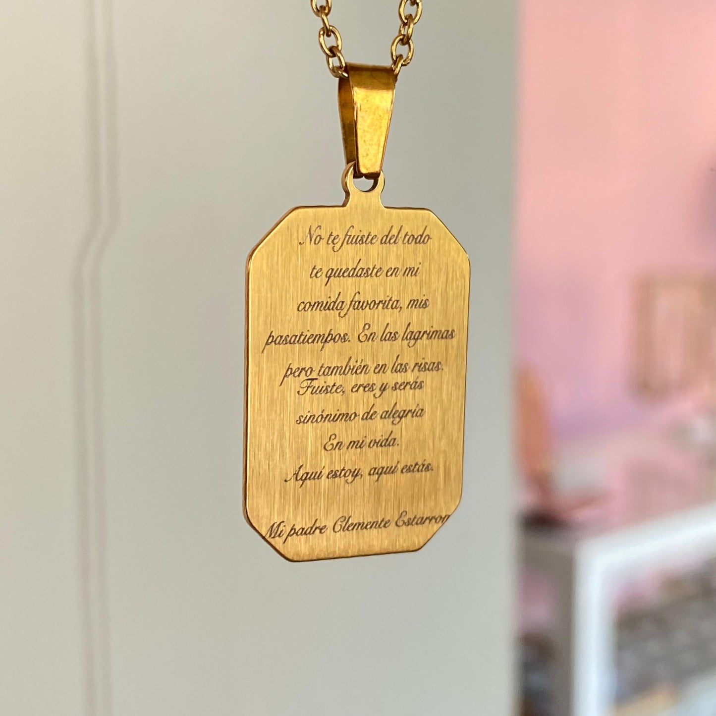 Collar Rectángular Textura