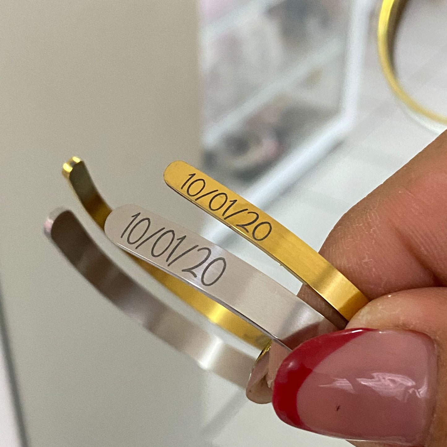 Set de Brazaletes Personalizados para pareja (3 y 6 mm)
