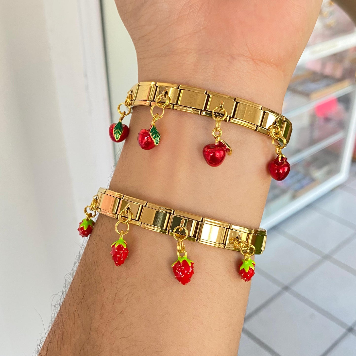 Pulsera Italiana con Dijes