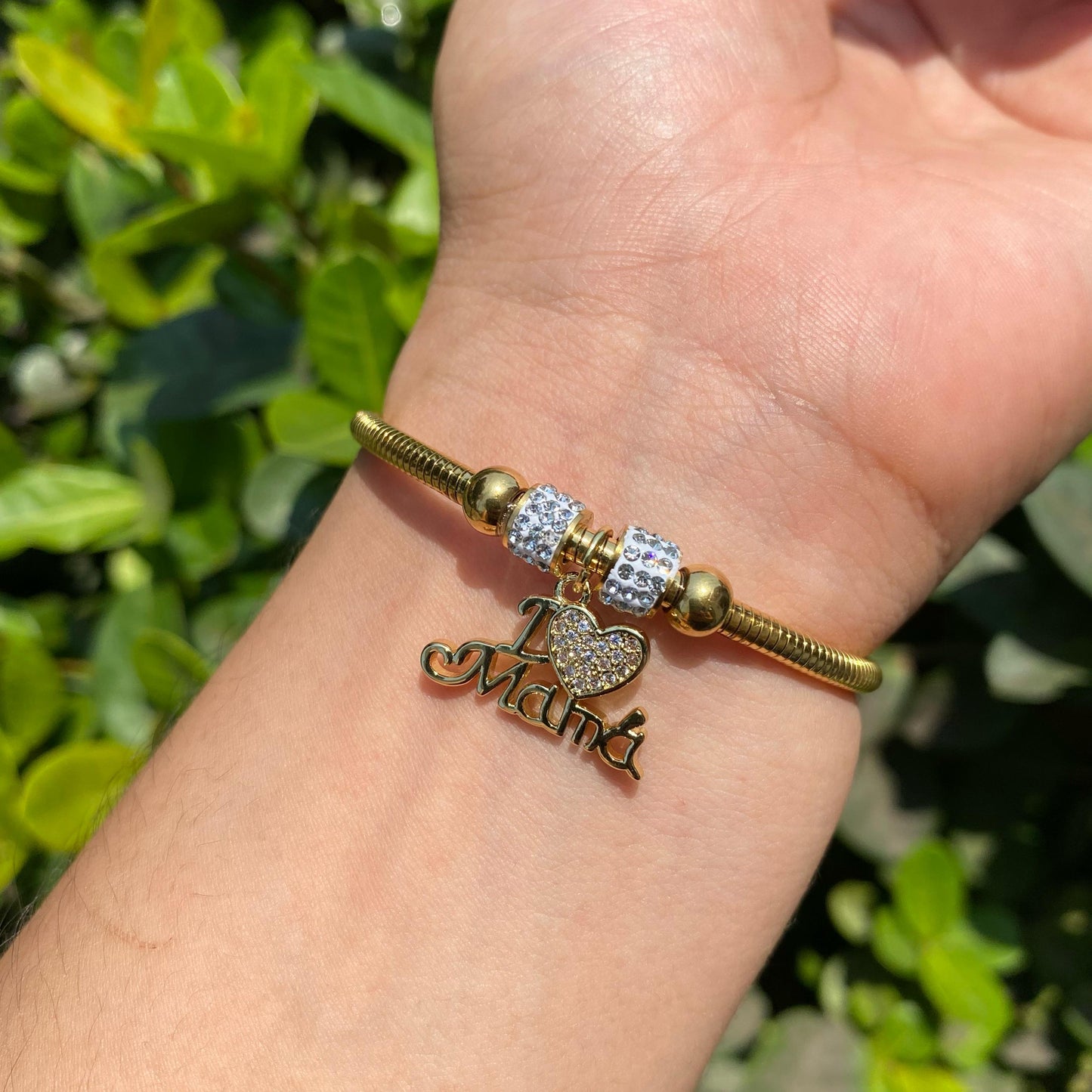 Brazalete mamá cristales