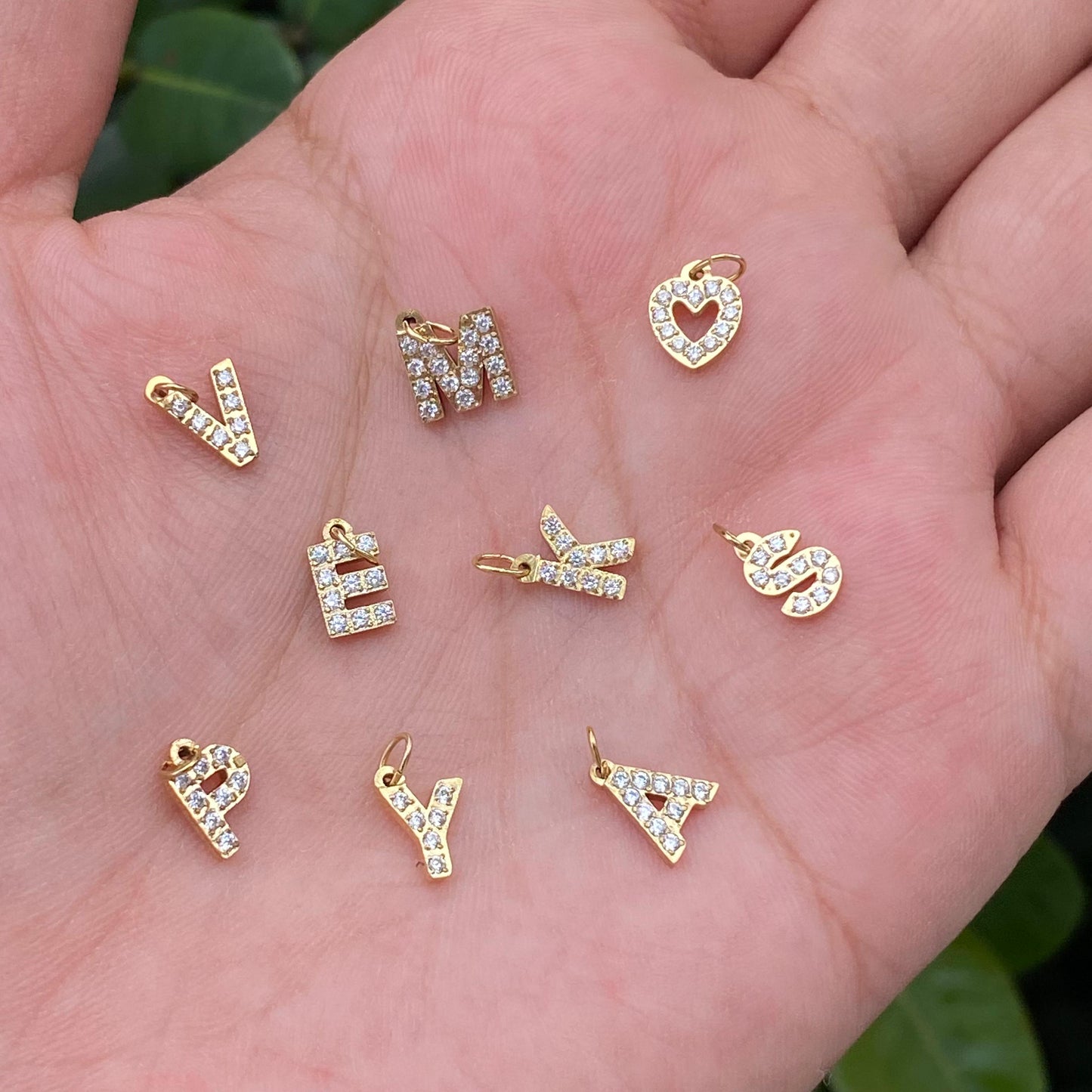 Iniciales Mini Cristales Acero