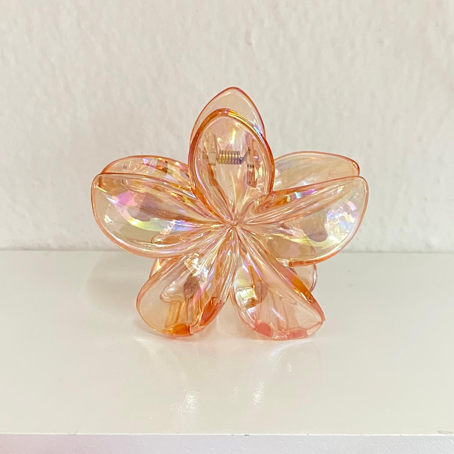 Pinza flor Transparente