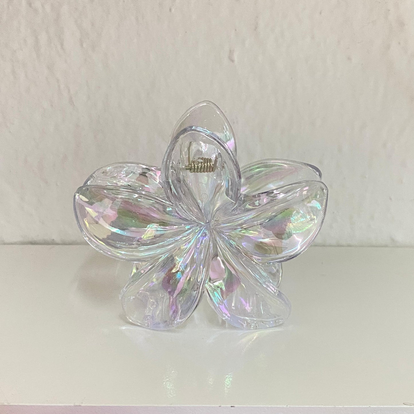 Pinza flor Transparente