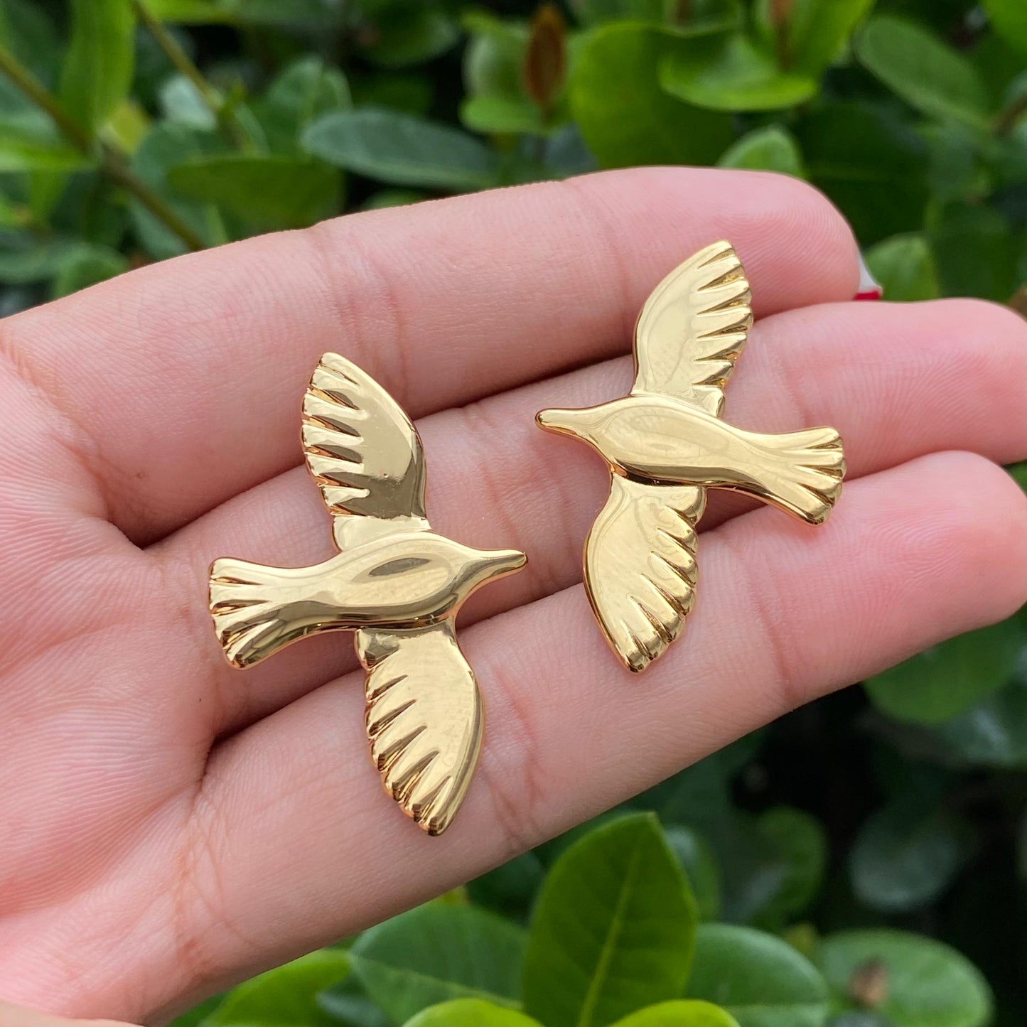 Aretes Golondrina acero