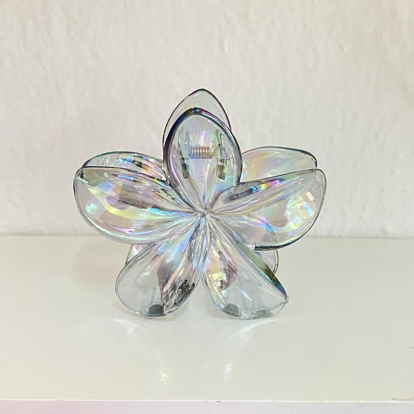 Pinza flor Transparente