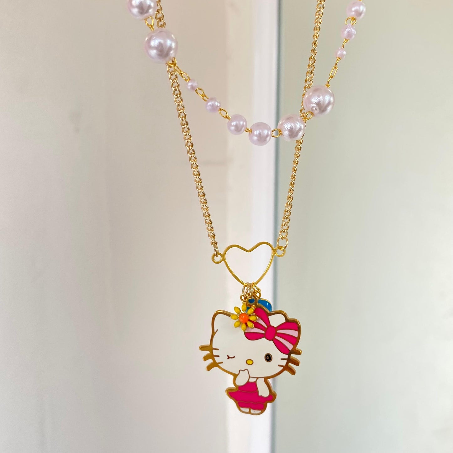 Collar doble Kitty Chapa