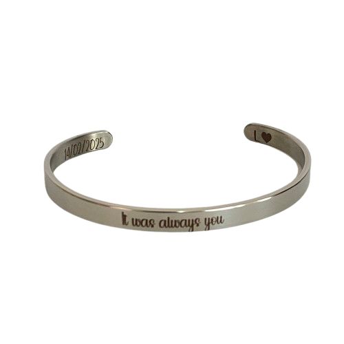 Set de Brazaletes Personalizados para pareja (6 y 9 mm)