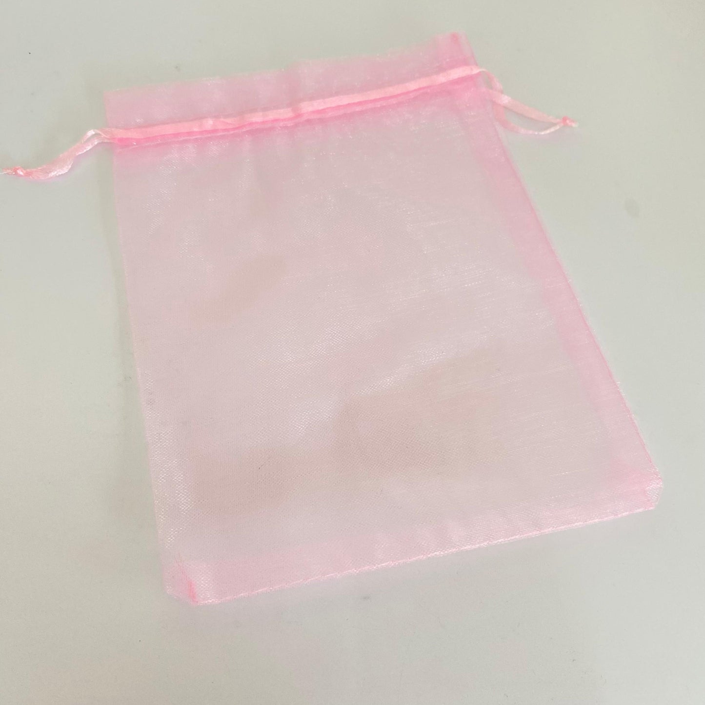 bolsa organza rosa