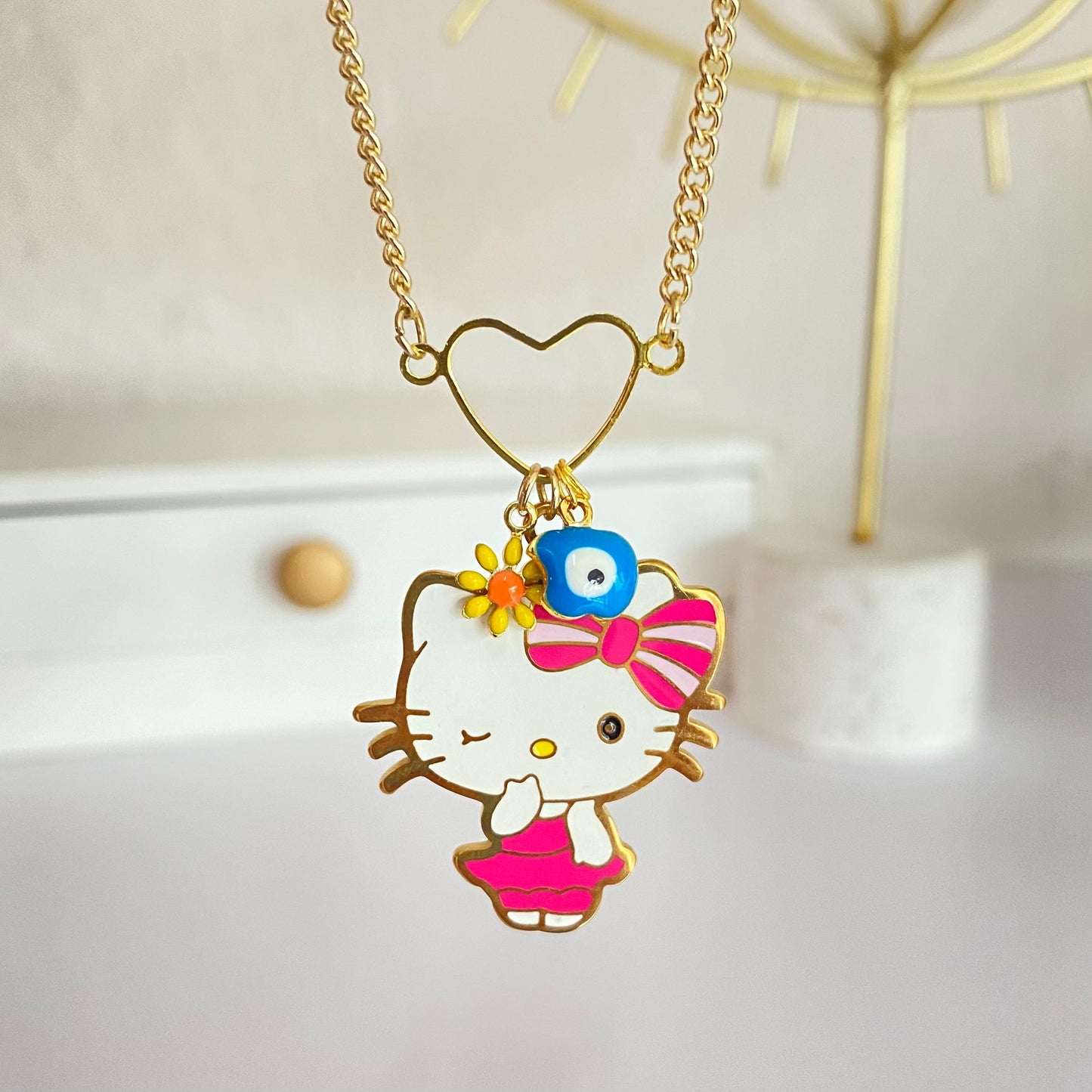Collar doble Kitty Chapa