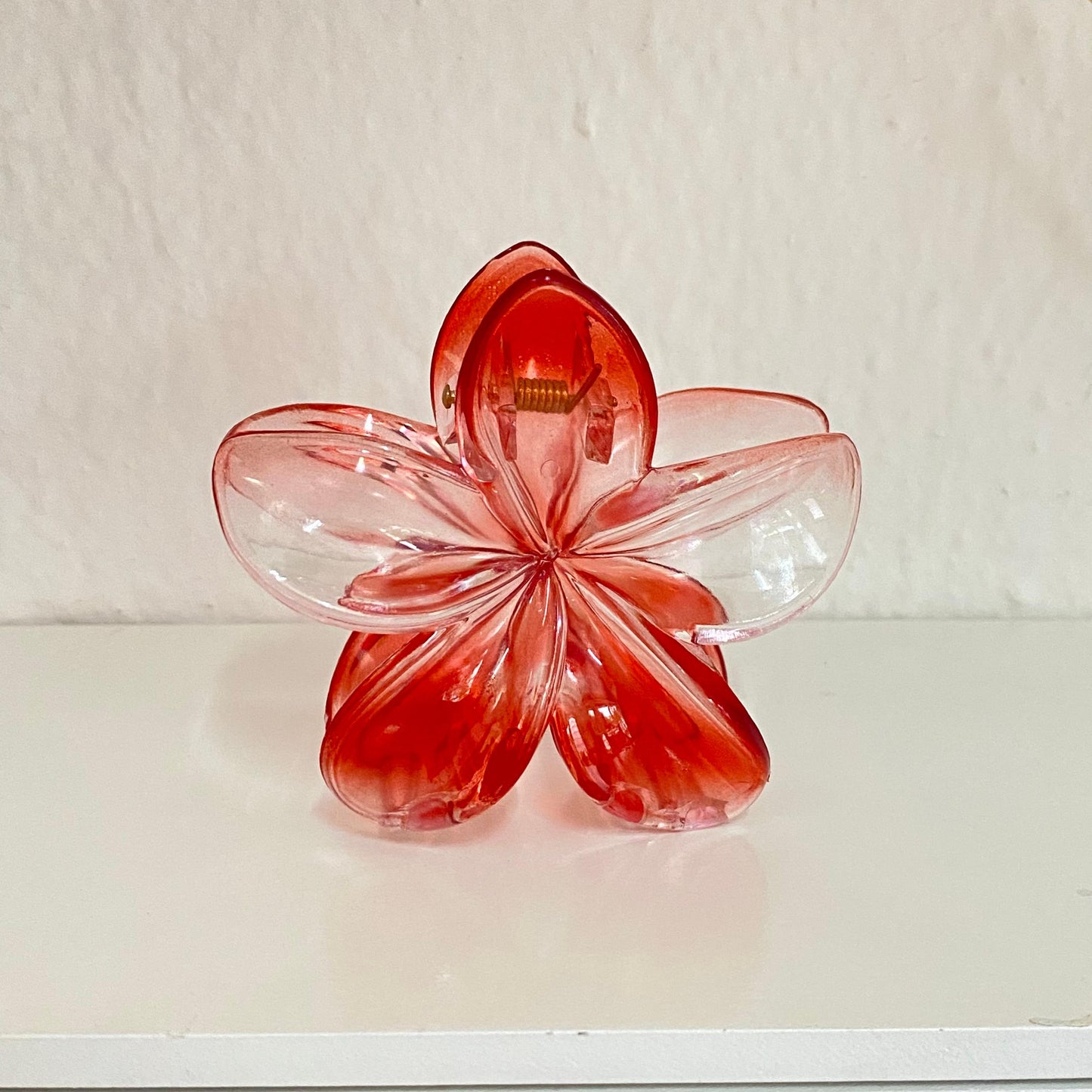 Pinza flor Transparente