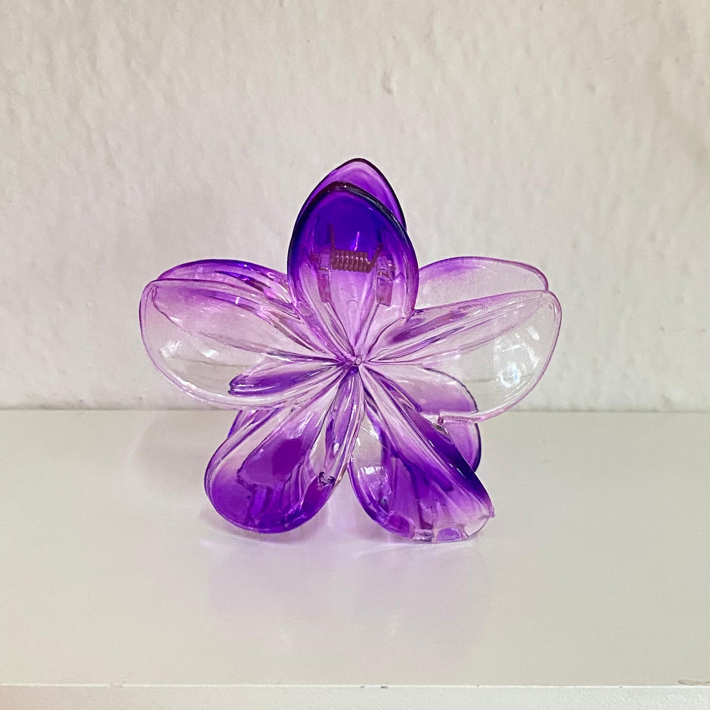 Pinza flor Transparente