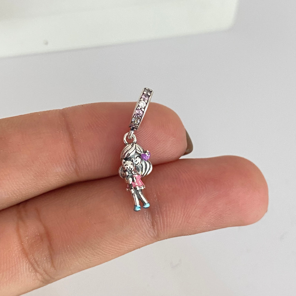 Charm inspo Pandora Silver love🦢🎀
