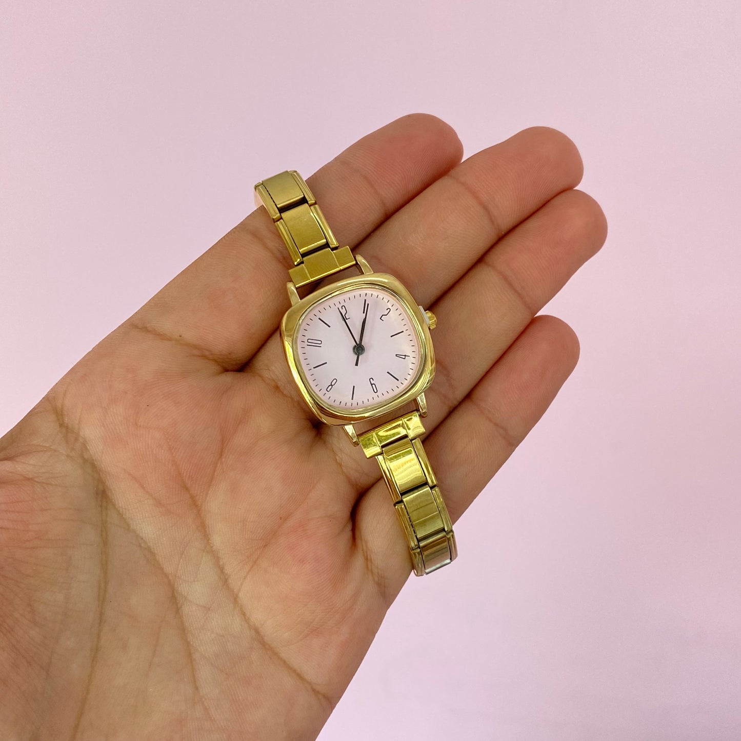 Reloj Cuadrado Italiano Acero