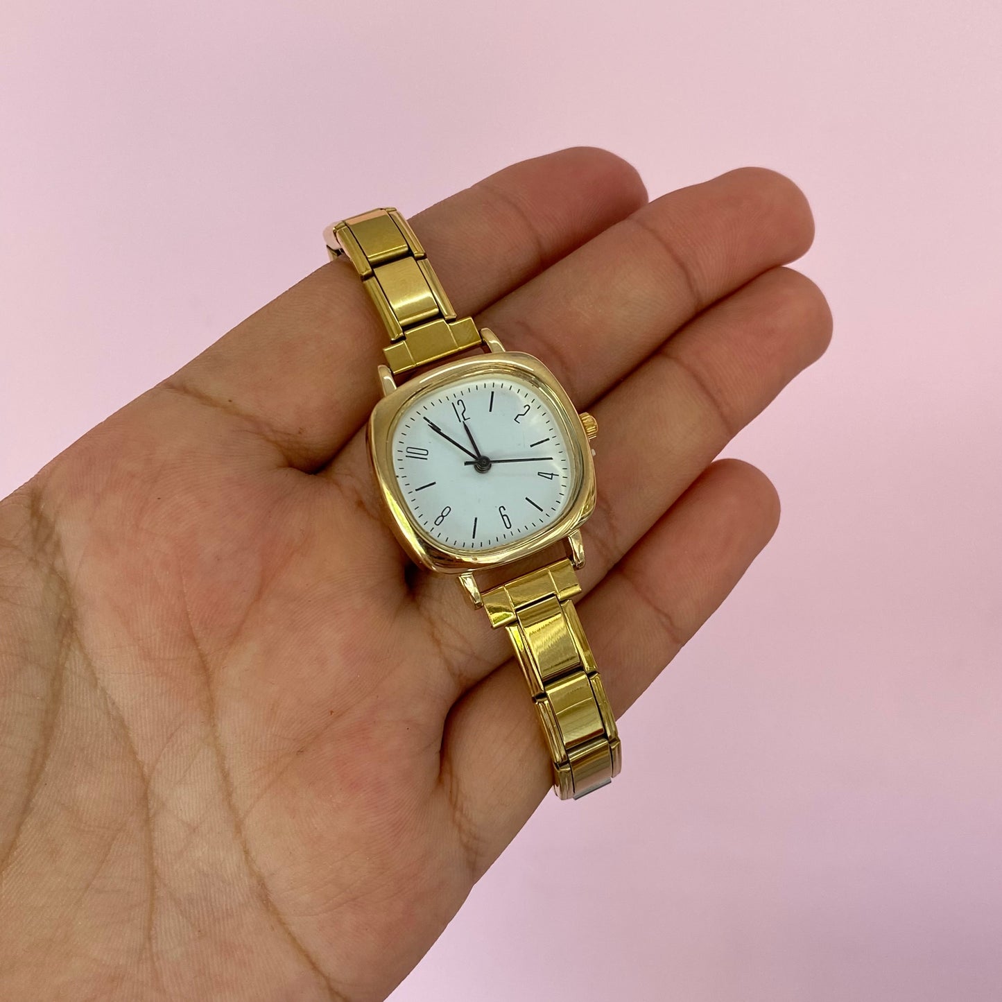 Reloj Cuadrado Italiano Acero