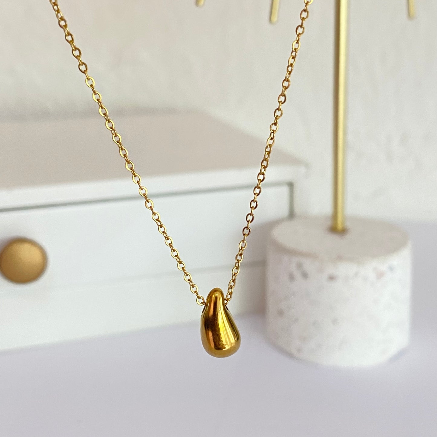 Collar Gota mini Acero