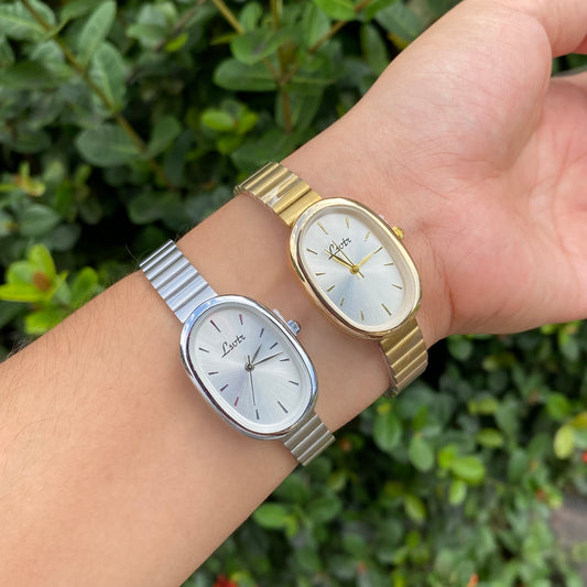 Reloj Ovalado acero