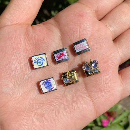 Charm Pulsera italiana acero