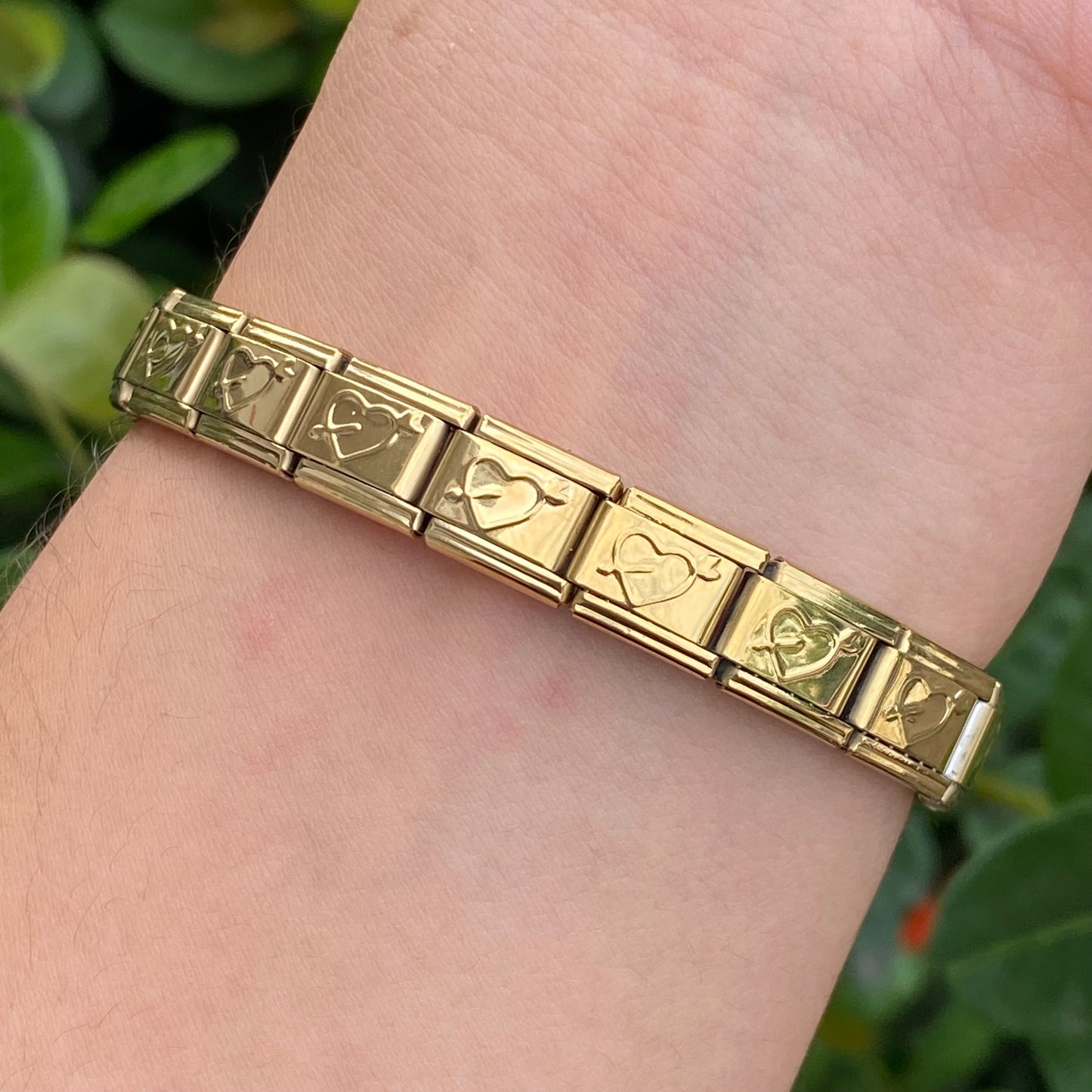 Pulsera Italiana Corazón flecha