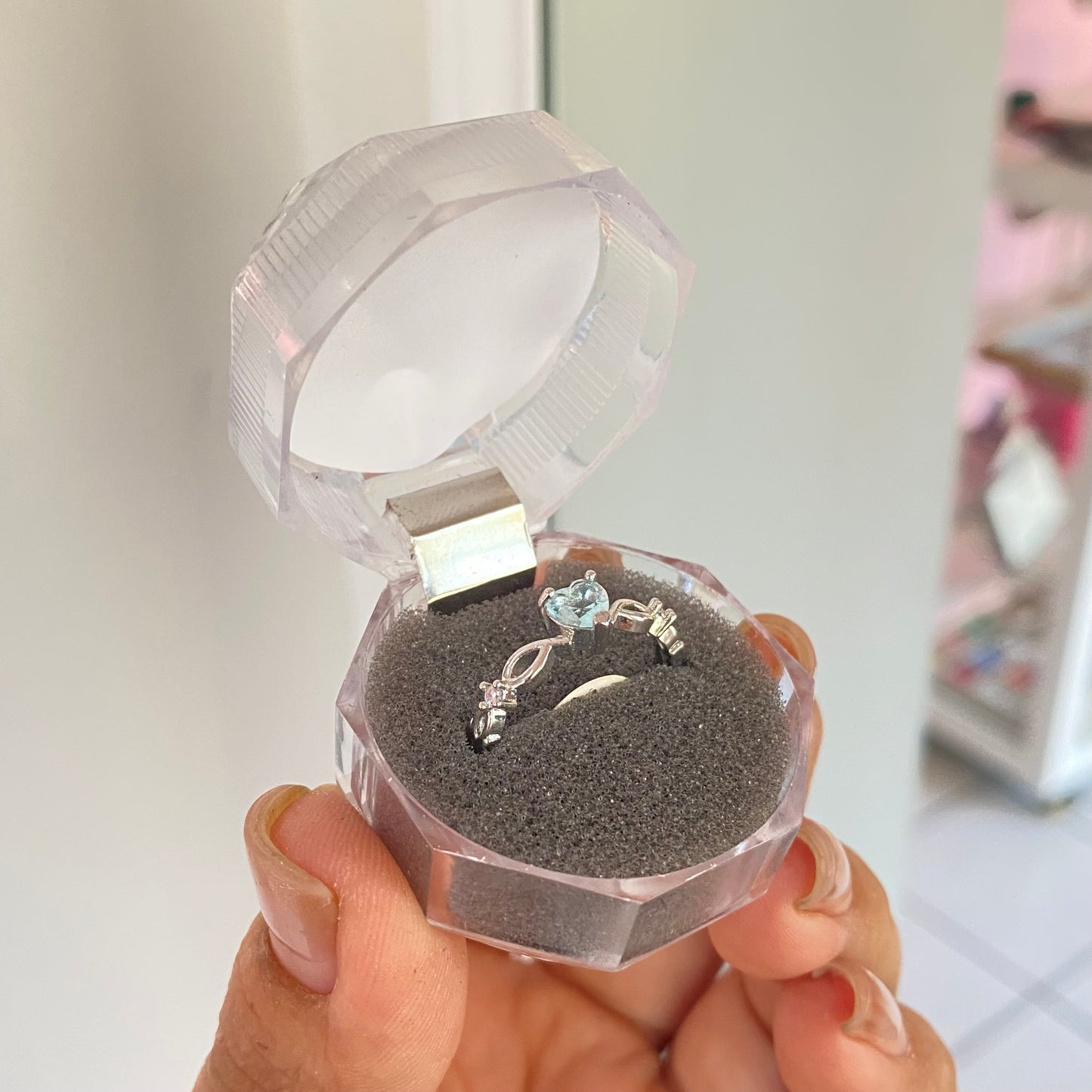 Caja Anillo Acrilico