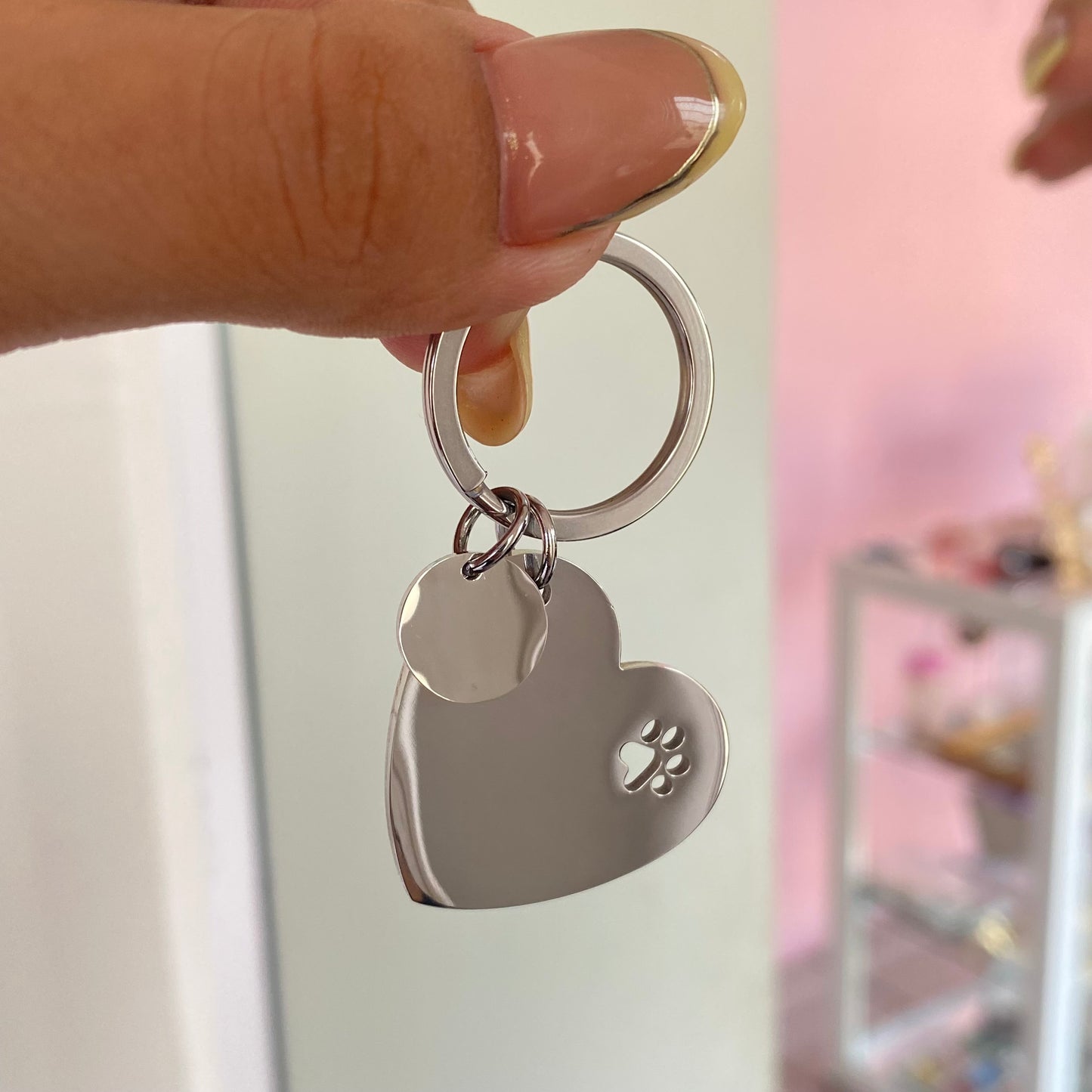 Llavero Corazón Huella