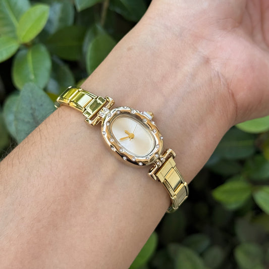 Reloj Ovalado Mini acero