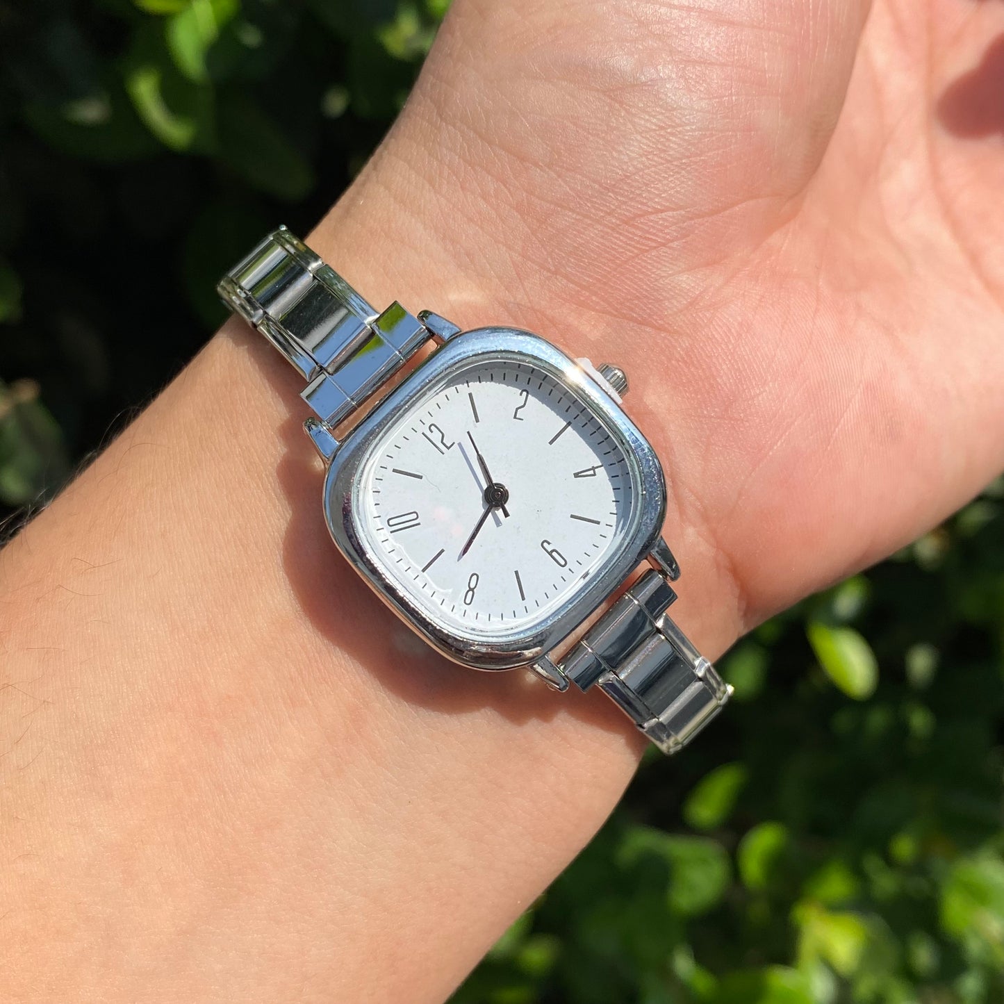 Reloj Italiano Cuadrado acero