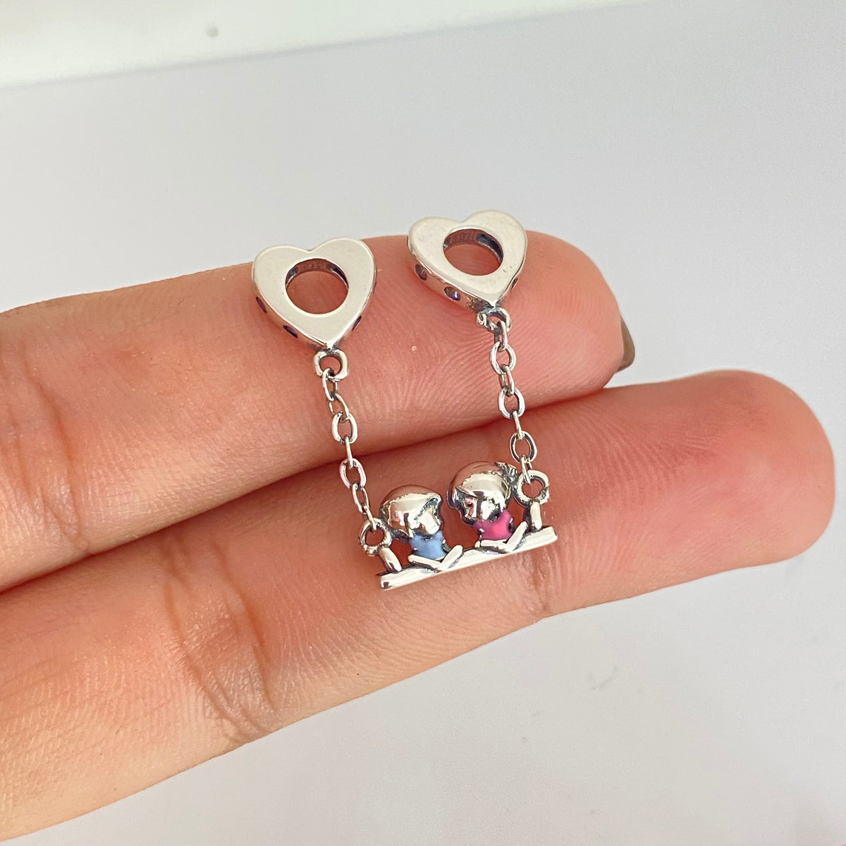 Charm inspo Pandora Silver love🦢🎀