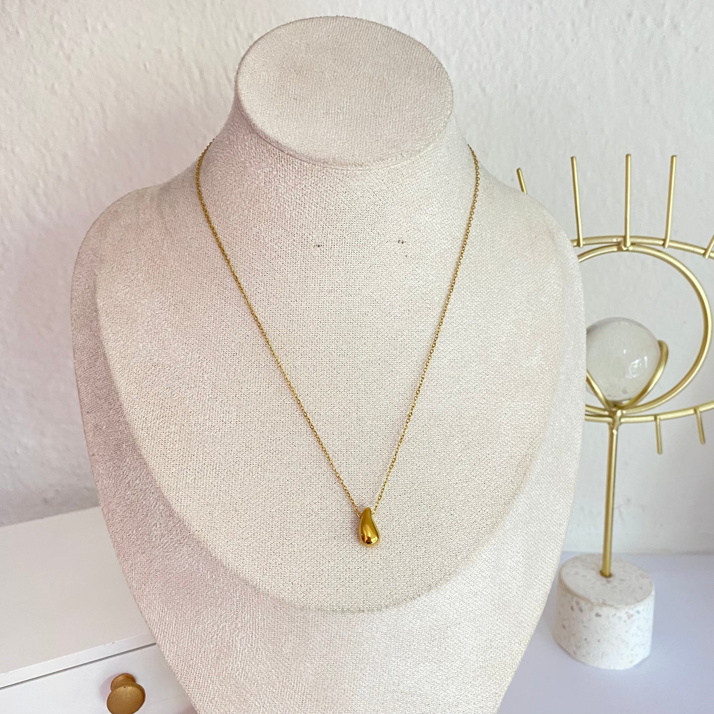 Collar Gota mini Acero
