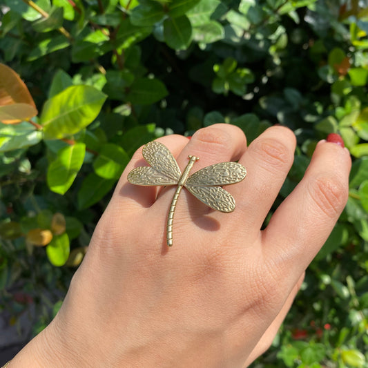 Anillo Libelula acero