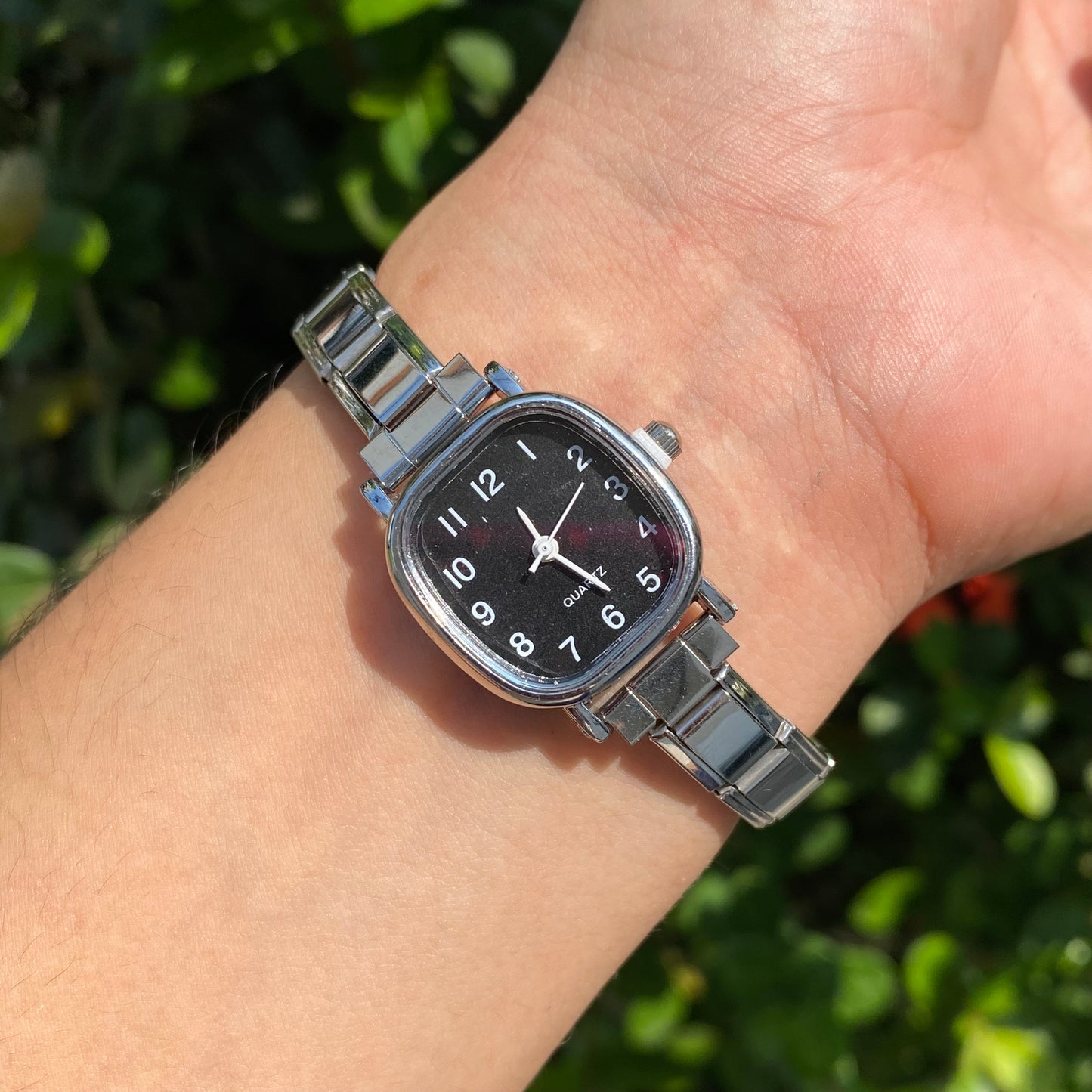 Reloj Italiano Cuadrado acero