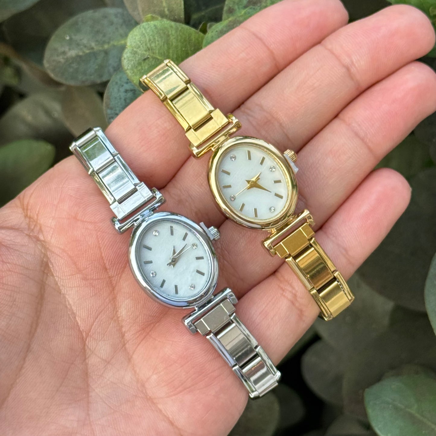 Reloj Ovalado Mini acero