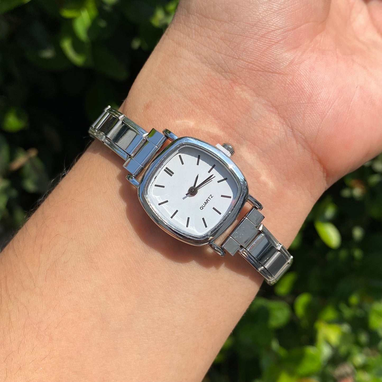 Reloj Italiano Cuadrado acero