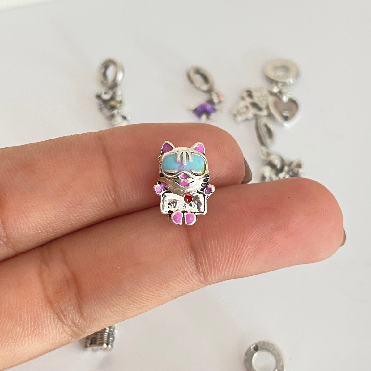 Charms Inspo Pandora Silver magic🧸🎈