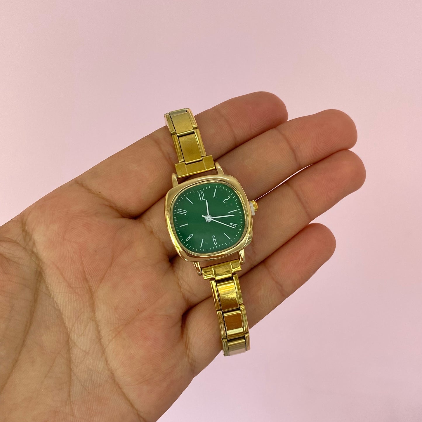 Reloj Cuadrado Italiano Acero