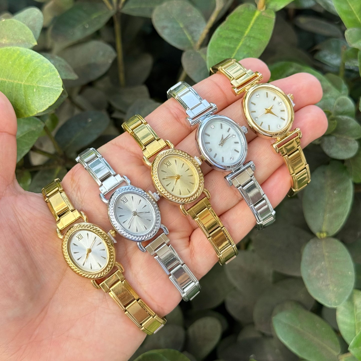 Reloj Ovalado Mini acero