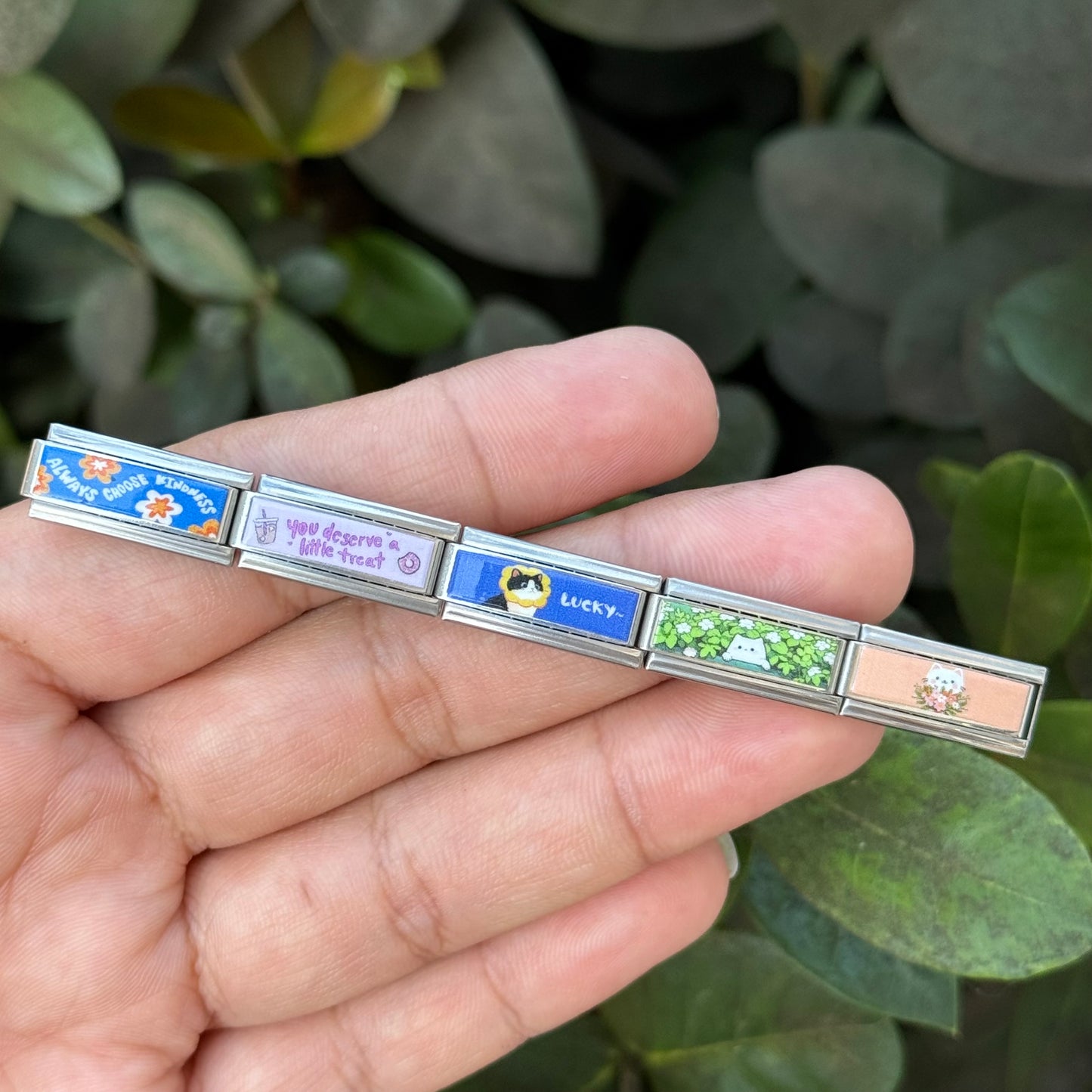 Maxi Charms Rectangular acero 🐈🧋🌺🍩