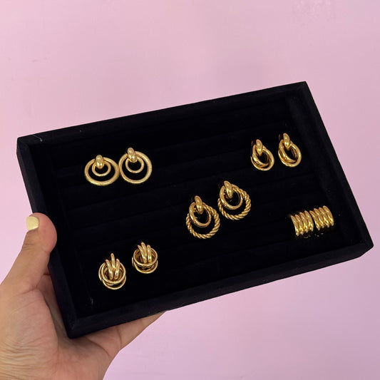Exhibidor Aretes/anillos negro