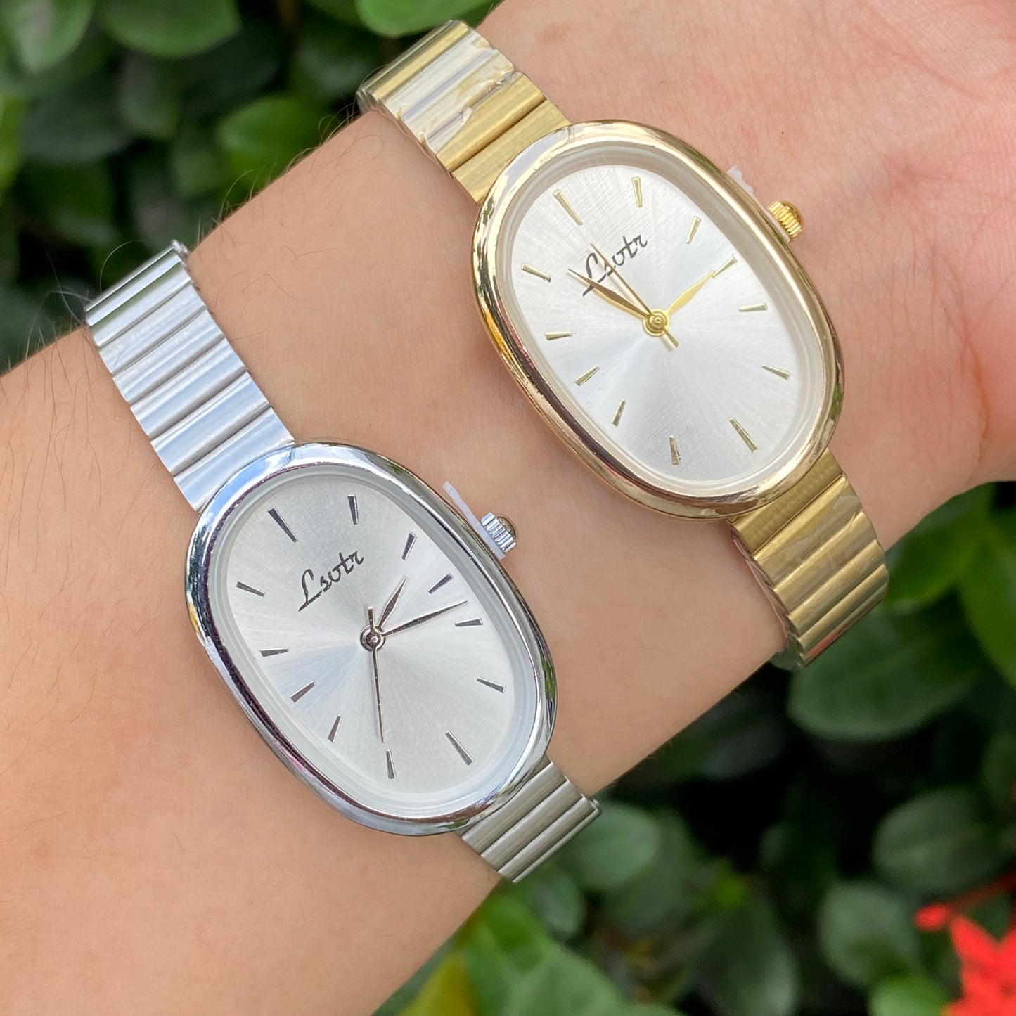 Reloj Ovalado acero